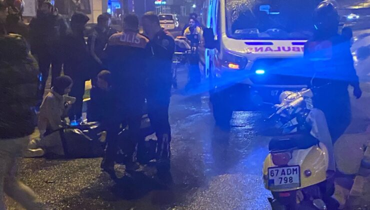 Otomobil ile Motosiklet çarpıştı… 1 kişi yaralandı…