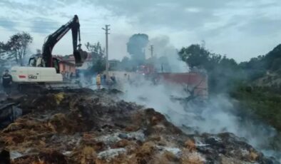 Samanlıkta yangın…