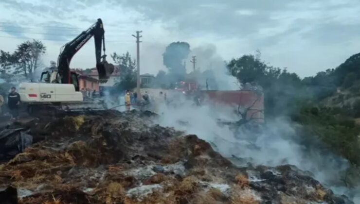 Samanlıkta yangın…