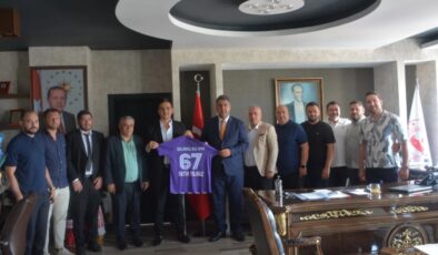 Belediyespor yönetiminden, Kaymakam Yılmaz’a ziyaret…