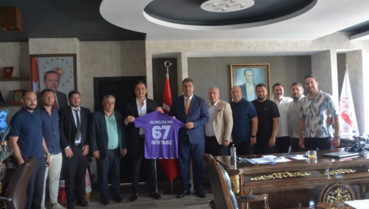 Belediyespor yönetiminden, Kaymakam Yılmaz’a ziyaret…