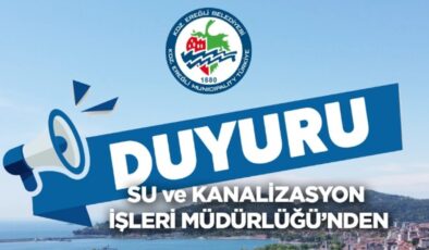 Dikkat! Su kesintisi yaşanacak…