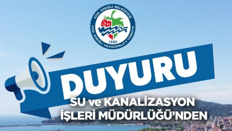 Dikkat! Su kesintisi yaşanacak…