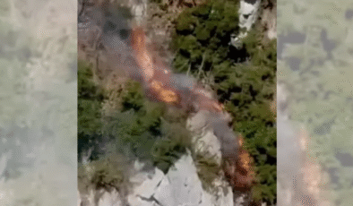 Alevlerden son anda kurtuldular…