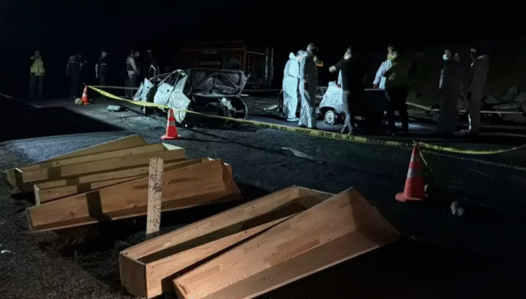 Kazada yangın çıktı; 3 ölü, ve yaralılar var…