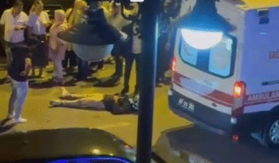 Ters yönden giren araç ile motosiklet çarpıştı…