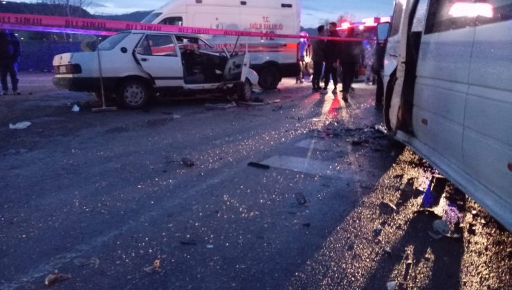 Deli Hakkı köyünde feci kaza…