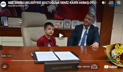 Kdz. Ereğli Belediyesi koltuğuna Deniz Kadir Akbaş oturdu…