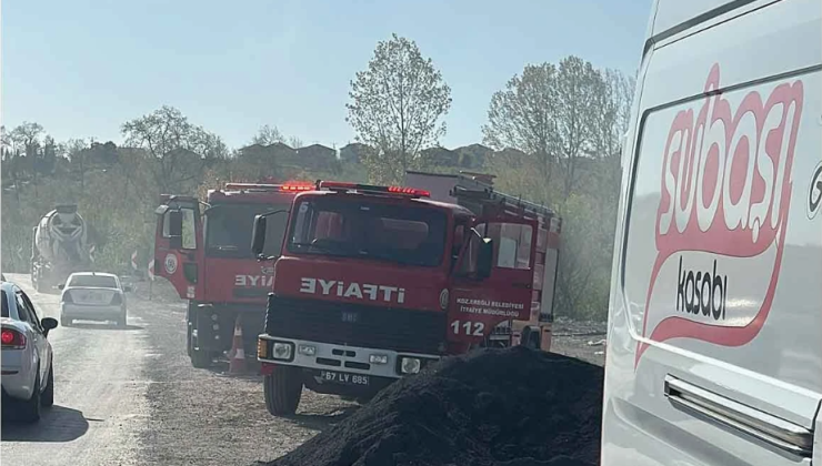 Samanlık yangını ekipleri harekete geçirdi…