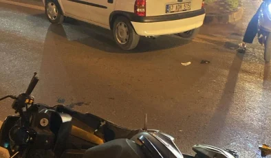 Kazada motosiklet sürücüsü yaralandı…
