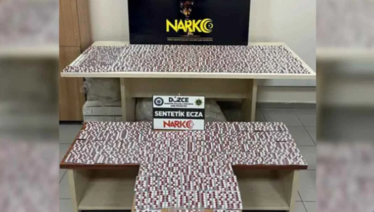 1 milyon liralık s*ntetik hap ele geçirildi