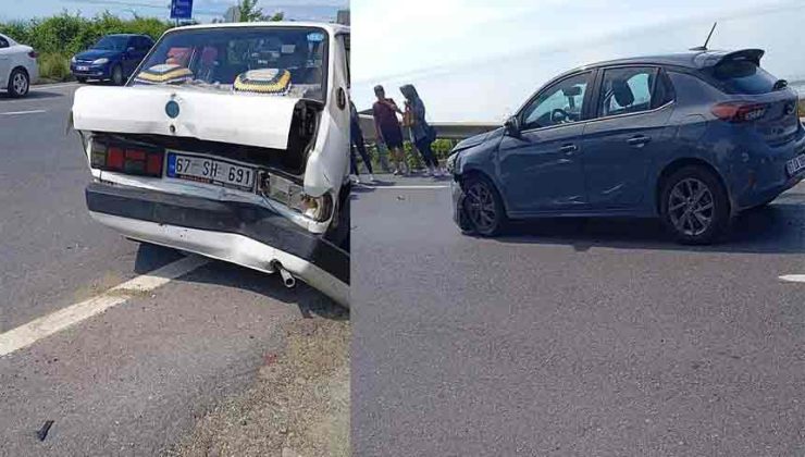 Tehlikeli kavşak kazaya neden oldu: 2 yaralı