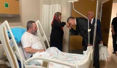 Milletvekili Bozkurt’tan hastalara bayram ziyareti…