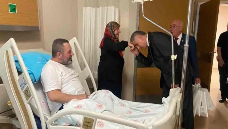 Milletvekili Bozkurt’tan hastalara bayram ziyareti…