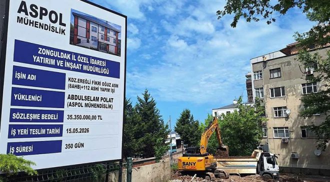 Firma teslim aldı… Çalışmalara başlandı…