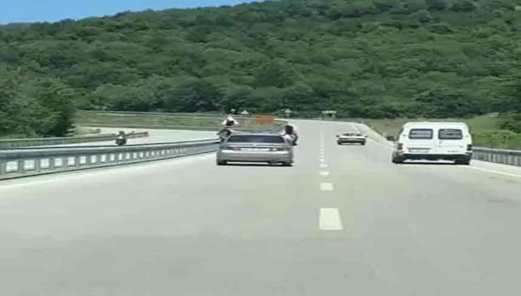 Otomobilin camlarından sarkanlara para cezası