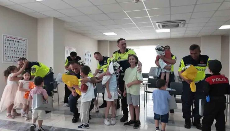 Jandarma ekiplerine Babalar Günü sürprizi