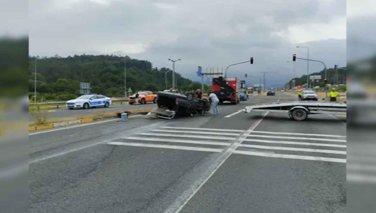 Kavşakta korkunç kaza… Yaralılar var…