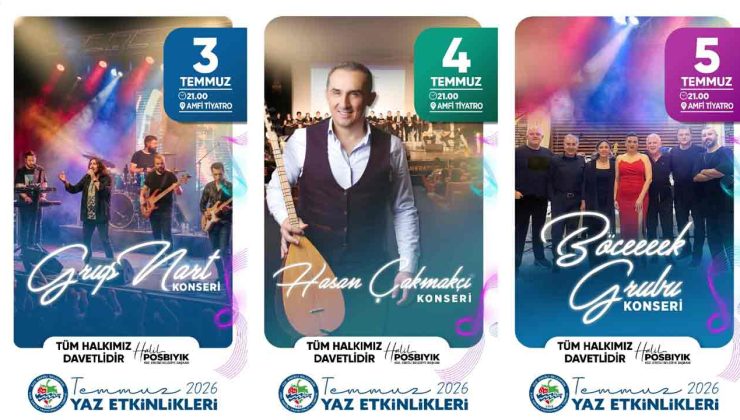 Temmuz yaz etkinlikleri Amfi Tiyatro’da başlıyor…