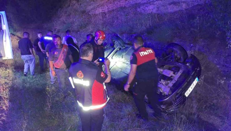Takla attı, su kanalına uçtu… Yaralılar var…