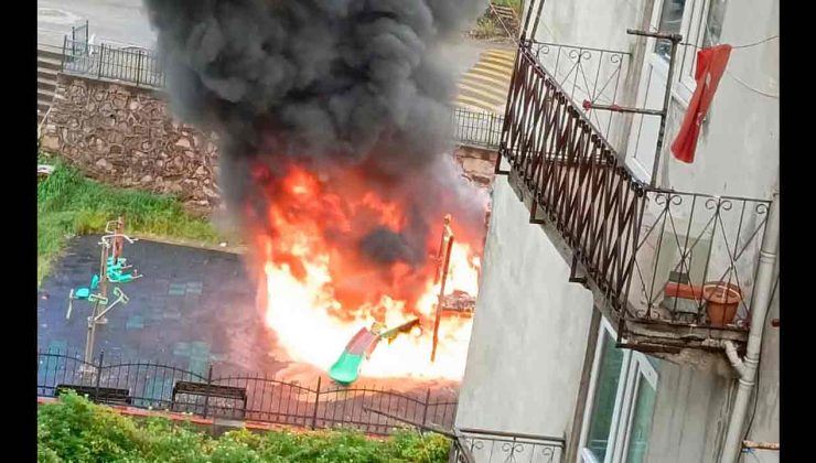 Sakinderede korku dolu anlar…Alevlere teslim oldu…