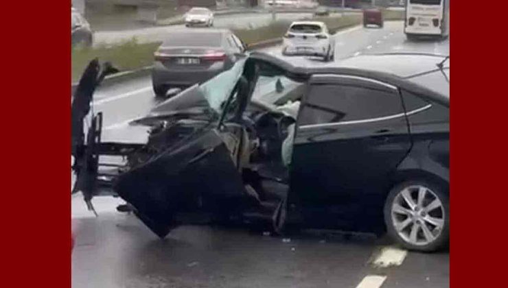 Motor bloğu koptu… Sürücü yaralandı…